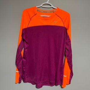Purple and orange Nike dry fit shirt